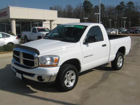 Bright White Dodge Ram 1500 ST Regular Cab 4x4.  Click to enlarge.