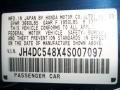 Info Tag of 2004 Acura RSX Sports Coupe #34