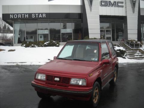 Bright Red Geo Tracker LSi 4x4.  Click to enlarge.