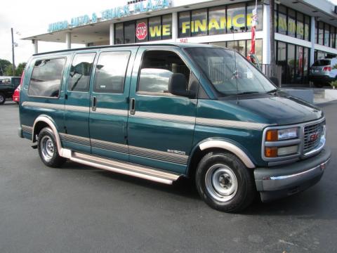 Laguna Green Metallic GMC Savana Van G1500 Passenger Conversion.  Click to enlarge.