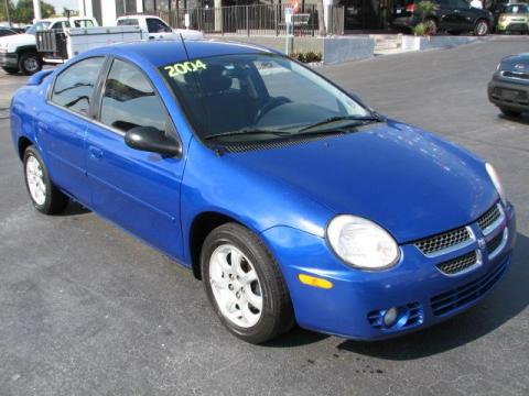 Electric Blue Pearlcoat Dodge Neon SXT.  Click to enlarge.