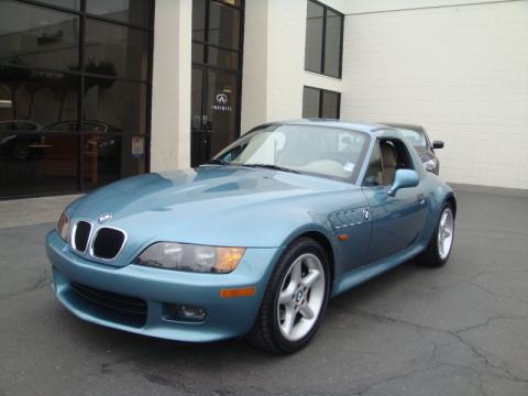 Atlanta Blue Metallic BMW Z3 2.8 Roadster.  Click to enlarge.