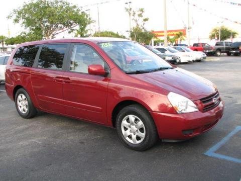 Claret Red Kia Sedona LX. Click to enlarge. Claret Red Kia Sedona LX. Click to enlarge.