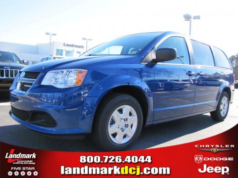 Deep Water Blue Pearl Dodge Grand Caravan Express.  Click to enlarge.