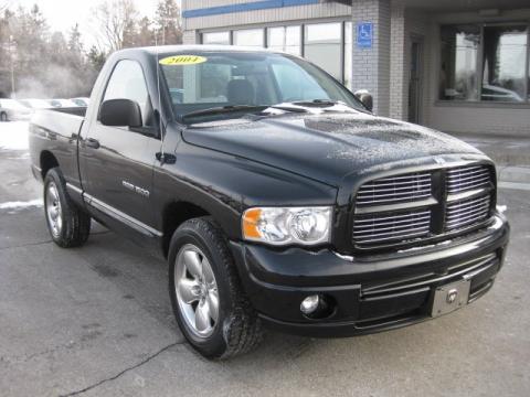 Black Dodge Ram 1500 SLT Regular Cab.  Click to enlarge.