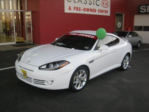 Captiva White Hyundai Tiburon GT.  Click to enlarge.