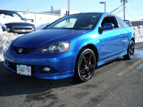 Vivid Blue Pearl Acura RSX Type S Sports Coupe.  Click to enlarge.