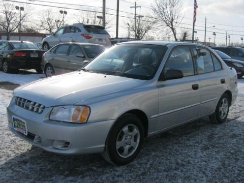 Silver Mist Hyundai Accent GL Sedan. Click to enlarge. Silver Mist Hyundai Accent GL Sedan. Click to enlarge.