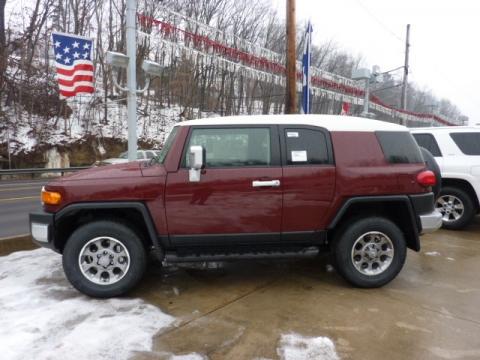 Brick Red Toyota FJ Cruiser 4WD.  Click to enlarge.