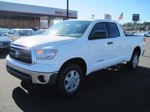 Super White Toyota Tundra Double Cab.  Click to enlarge.