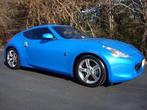 Monterey Blue Nissan 370Z Coupe.  Click to enlarge.