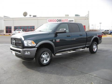 Hunter Green Pearl Dodge Ram 2500 HD SLT Outdoorsman Mega Cab 4x4.  Click to enlarge.