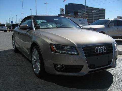 Aurum Beige Metallic Audi A5 2.0T Convertible.  Click to enlarge.