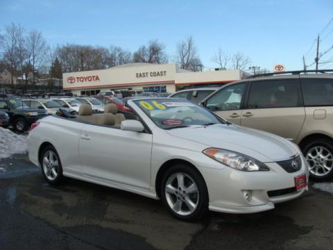 Arctic Frost Pearl Toyota Solara SLE V6 Convertible.  Click to enlarge.