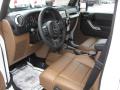  2011 Jeep Wrangler Unlimited Black/Dark Saddle Interior #11