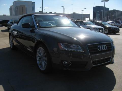 Meteor Grey Pearl Effect Audi A5 2.0T Convertible.  Click to enlarge.