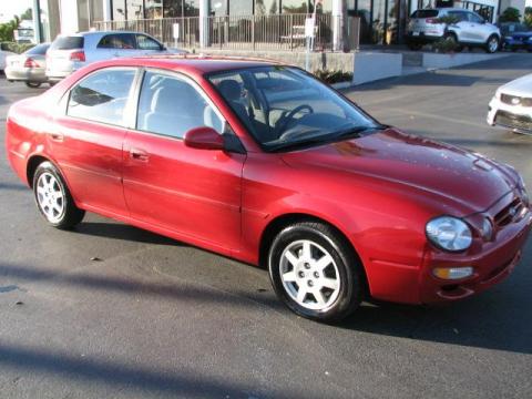 Classic Red Kia Spectra GS Sedan.  Click to enlarge.