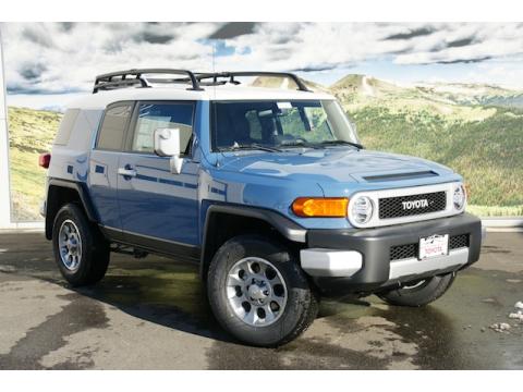 Cavalry Blue Toyota FJ Cruiser 4WD.  Click to enlarge.