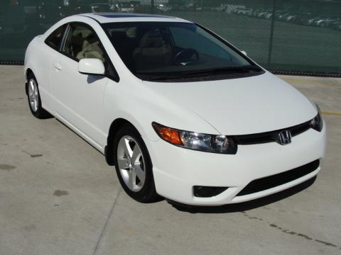 Taffeta White Honda Civic EX-L Coupe.  Click to enlarge.