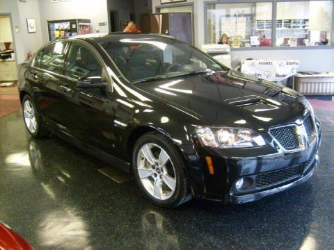 2009 Pontiac G8 Interior. Panther Black 2009 Pontiac G8