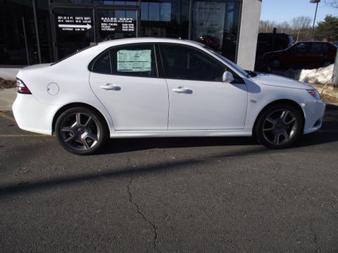 Arctic White Saab 9-3 Aero Sport Sedan XWD.  Click to enlarge.