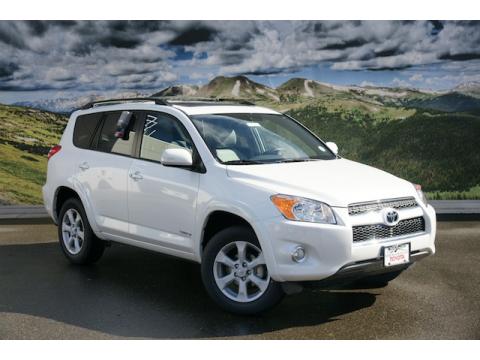 Blizzard White Pearl Toyota RAV4 Limited 4WD.  Click to enlarge.