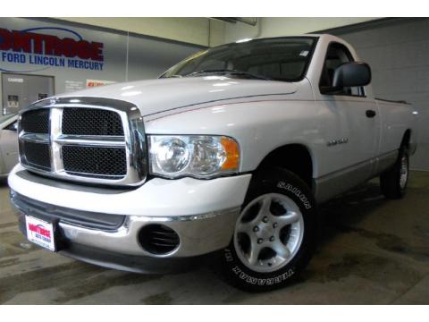 Bright White Dodge Ram 1500 SLT Regular Cab.  Click to enlarge.