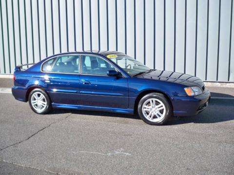 Mystic Blue Pearl Subaru Legacy 2.5 GT Sedan.  Click to enlarge.