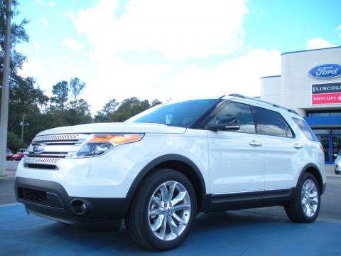 White Suede Ford Explorer XLT.  Click to enlarge.