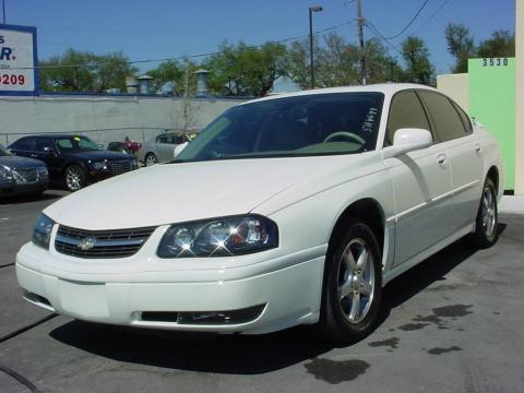 White Chevrolet Impala LS.  Click to enlarge.