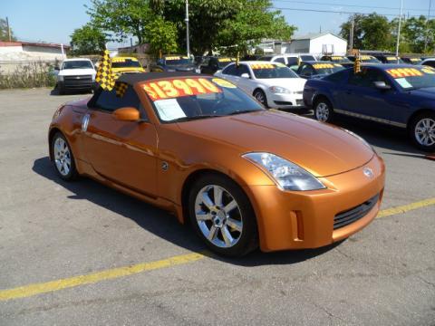 Le Mans Sunset Metallic Nissan 350Z Touring Roadster.  Click to enlarge.