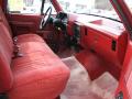  1990 Ford F150 Scarlet Red Interior #8