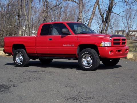 Flame Red Dodge Ram 1500 Sport Extended Cab 4x4.  Click to enlarge.