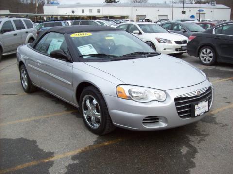 Bright Silver Metallic Chrysler Sebring Convertible.  Click to enlarge.