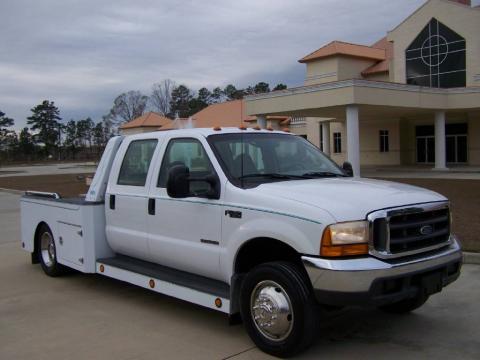 Oxford White Ford F450 Super Duty XL Crew Cab Dually Chassis.  Click to enlarge.