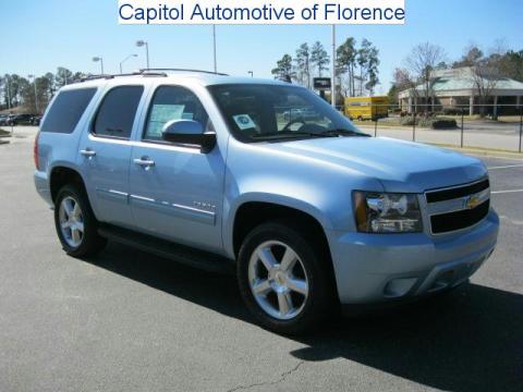 Ice Blue Metallic Chevrolet Tahoe LS.  Click to enlarge.