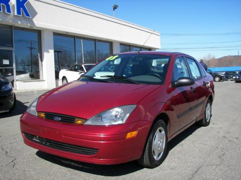 Sangria Red Metallic Ford Focus LX Sedan.  Click to enlarge.