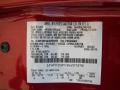 Ford Color Code FL Sangria Red Metallic #9