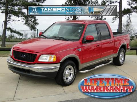 Bright Red Ford F150 Lariat SuperCrew.  Click to enlarge.