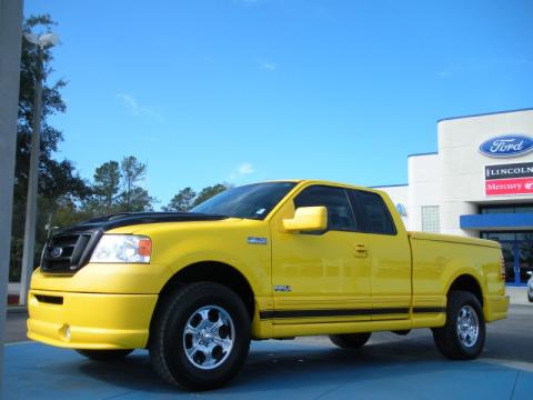 Yellow Ford F150 Boss 5.4 SuperCab 4x4.  Click to enlarge.