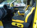  2005 Ford F150 Black/Yellow Interior #12