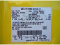 Ford Color Code W6695 Yellow #30