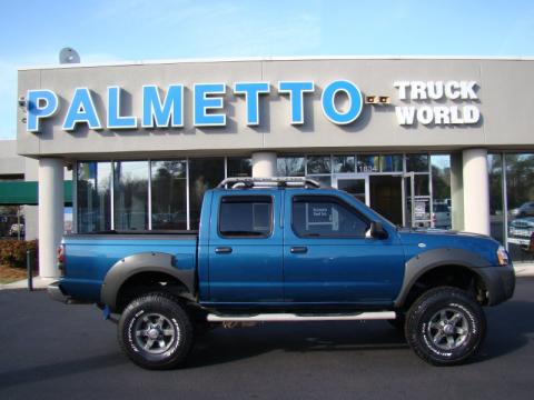 Electric Blue Metallic Nissan Frontier XE V6 Crew Cab.  Click to enlarge.