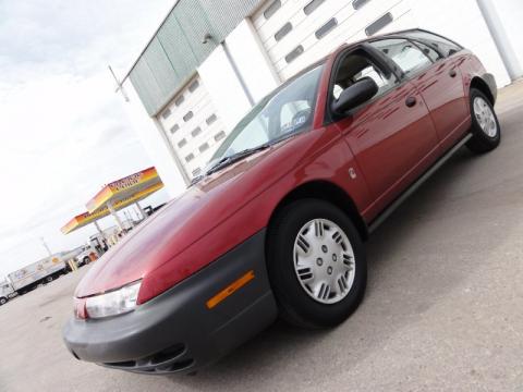 Brilliant Red Metallic Saturn S Series SW1 Wagon.  Click to enlarge.