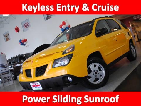Aztec Yellow Pontiac Aztek .  Click to enlarge.