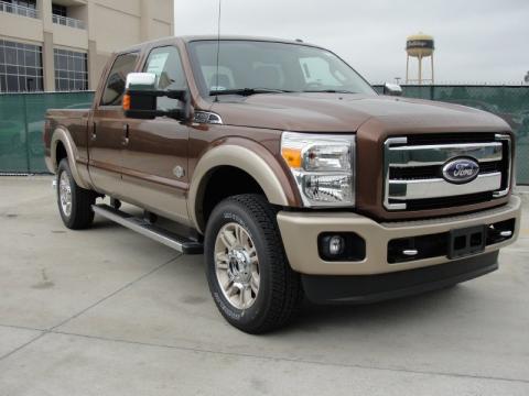 Golden Bronze Metallic Ford F250 Super Duty King Ranch Crew Cab 4x4.  Click to enlarge.