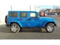  2011 Jeep Wrangler Unlimited Cosmos Blue #7