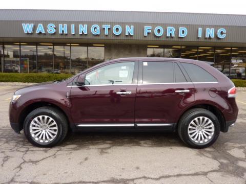 Bordeaux Reserve Red Metallic Lincoln MKX AWD.  Click to enlarge.