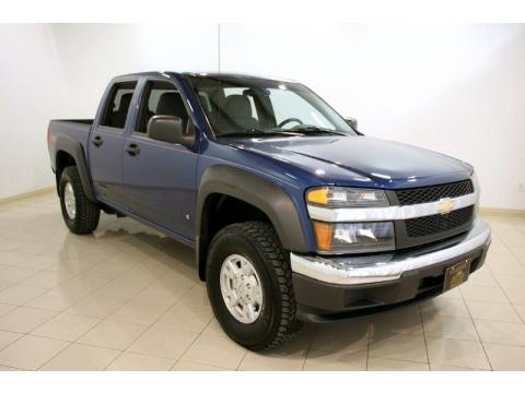 Superior Blue Metallic Chevrolet Colorado Z71 Crew Cab.  Click to enlarge.