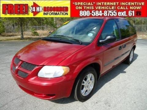 Inferno Red Tinted Pearl Dodge Caravan SXT.  Click to enlarge.